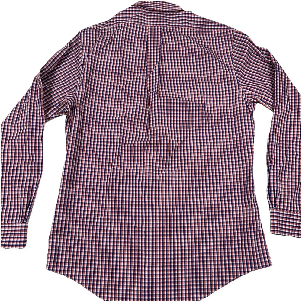 Brooks Brothers 1818 Regent Fit Supima Cotton M Button Down Shirts Pleated Cuffs - Picture 6 of 12